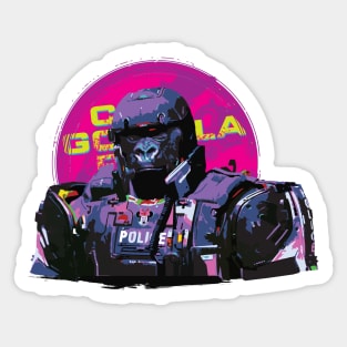 Gorilla Cop Sticker